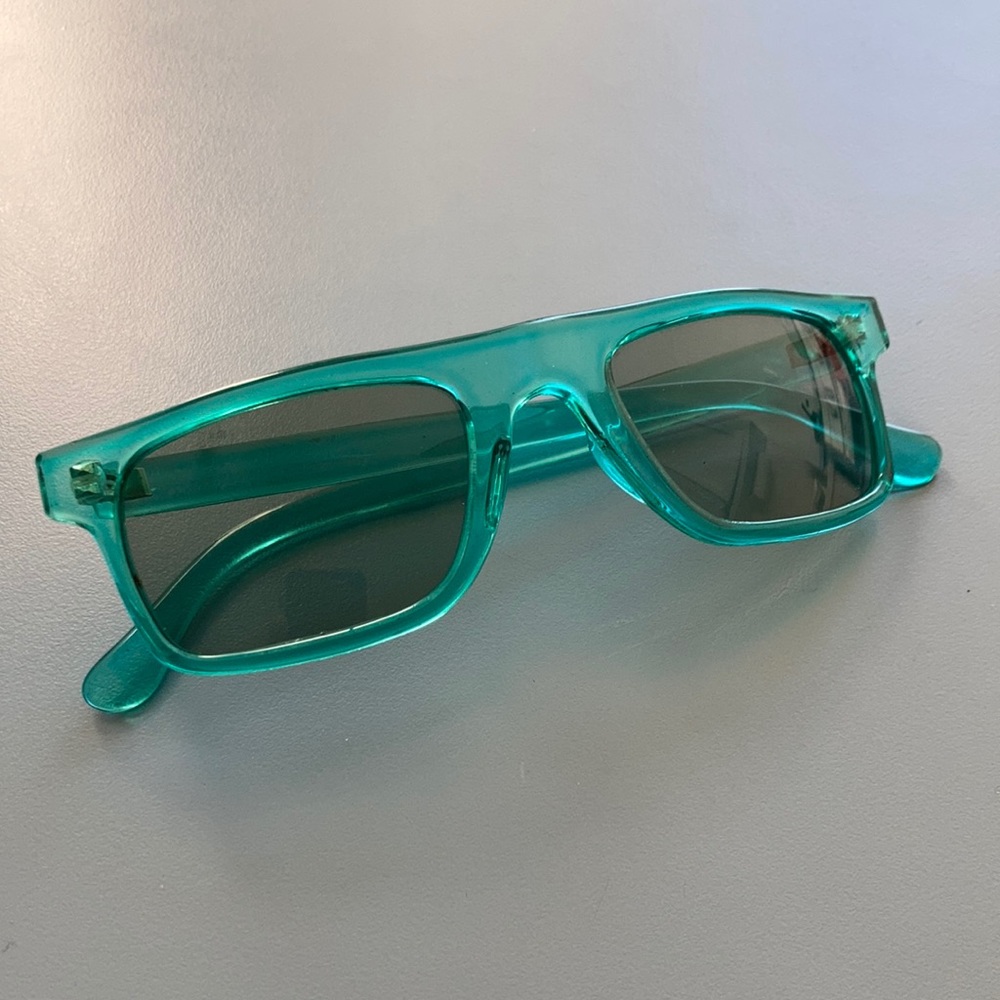 Teal sunglasses